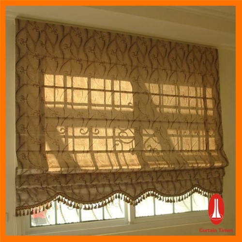 Guangzhou new style colorful selection motorized roman blinds