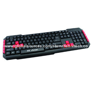 Top Sell 2.4GHz Wireless Multimedia Keyboard, OEM Orders Available