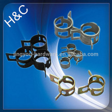 Continuing hot carbon steel spring hose clip