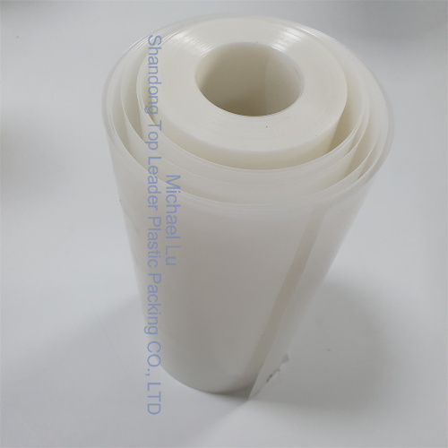 glossy white pp film 0.6mm food grade plastic