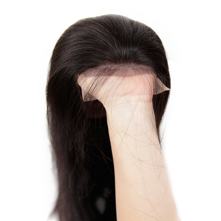Wholesale Natural 4x4 Silk Base Frontal wigs Brazilian 100% Virgin Lace Front Human Hair Wig
