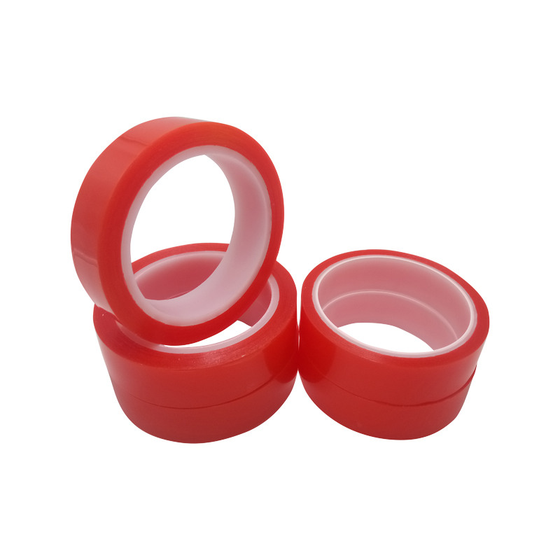 Red PET Sticky Tapes Strong Adhesive Acrylic Wrap PVC FLOOR TAPE