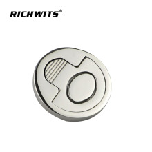 316 Stainless Steel 2 inch Round Spring Loaded Lift Handle Ring Pull for Boat Deck Hatches