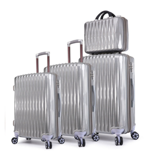 3pc ABS PC trolley luggage set suitcase