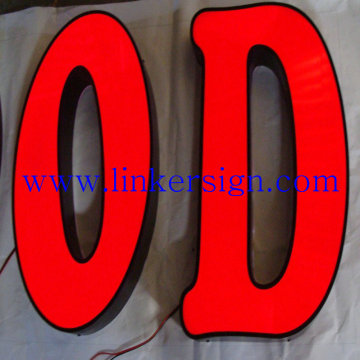 advertising frontlit acrylic led letter signage