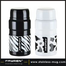 Colorful pinstripe pattern stainless steel vacuum smoldering pot