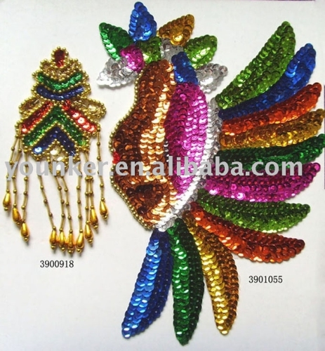 PET Spangle Flower Design used for garment