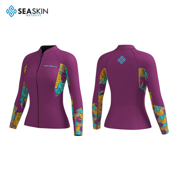 SeaSkin 2mm Mulheres Surfing Jacket Mantenha o tecido quente