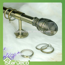 window curtain bronze pipe,metal curtain pipe accessories