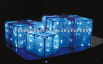 lighted christmas gift boxes outdoor decorative