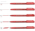 Japão Kuretake Zig Opaco Pen Red