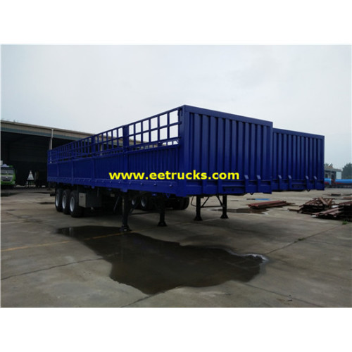 3 essieux 30ton Box Cargo semi-remorques