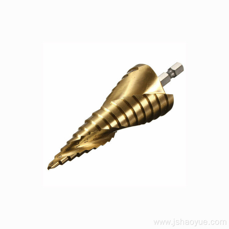 HSS Spiral Flute Step Cone Drill Bit