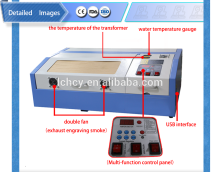 40W mini co2 laser engraver/40W desktop laser engraving machine/hobby laser engraver