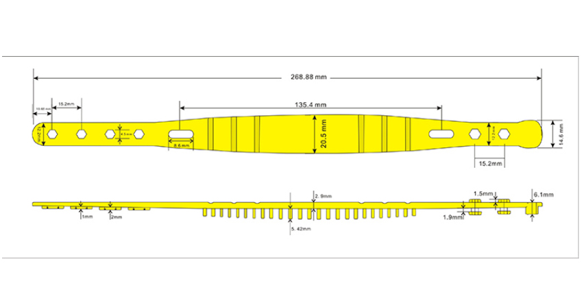 UHF_Wristband Größe UHF_Wristband size