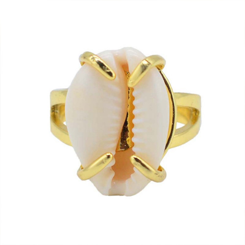 New Arrival Seashell Rings Silver Gold Plated Sea Shell Adjustable Ring for Women Men Anniversary Birthday Gift