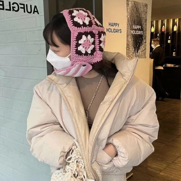 Handmade Thick Knitted Crochet Balaclava Hat for Winter