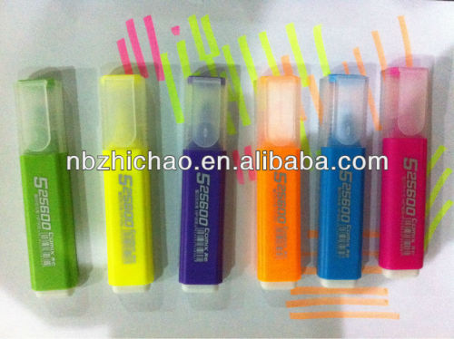 newly designed non-toxic solid frosted highlighter pen set