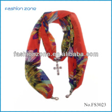 Aztec Scarf Cross Pendant For Scarfs