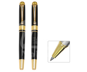 Black and Gold Metal Pen Roller Pen Expensive Pen for Gift