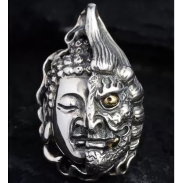 "Inner Peace" Hand-Crafted Silver Pendant
