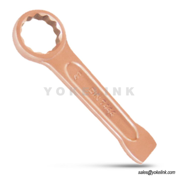 Non-Sparking Slogging Ring Wrench Aluminium Bronze DIN 7444 Explosion Proof Wrench