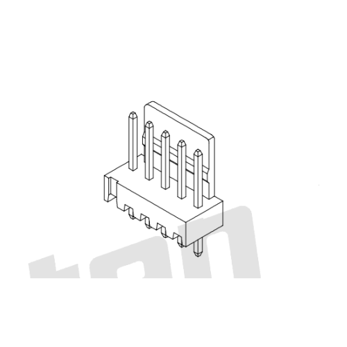 2.54mm zift 180 ° gofret AW2543V-XP