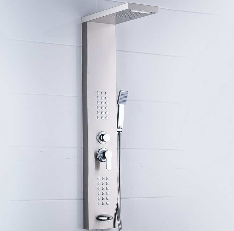 Новая многофункциональная сантехническая арматура для ванной комнаты, массажная душевая панель из нержавеющей стали