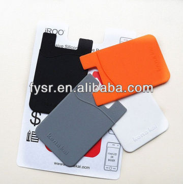 silicone smart wallet silicone phone pouch