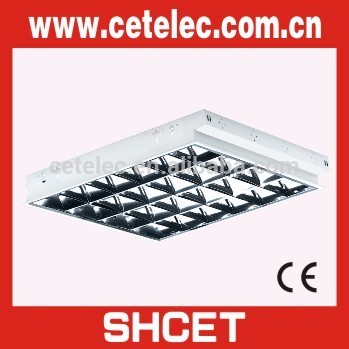 595X595 grid fluorescent office ceiling light fixture