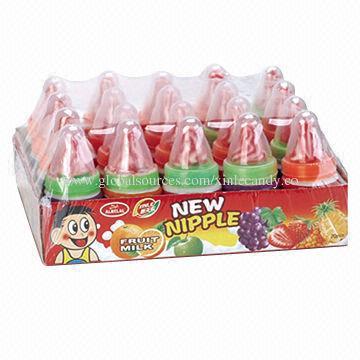 Loly dot nipple candy with sour powder