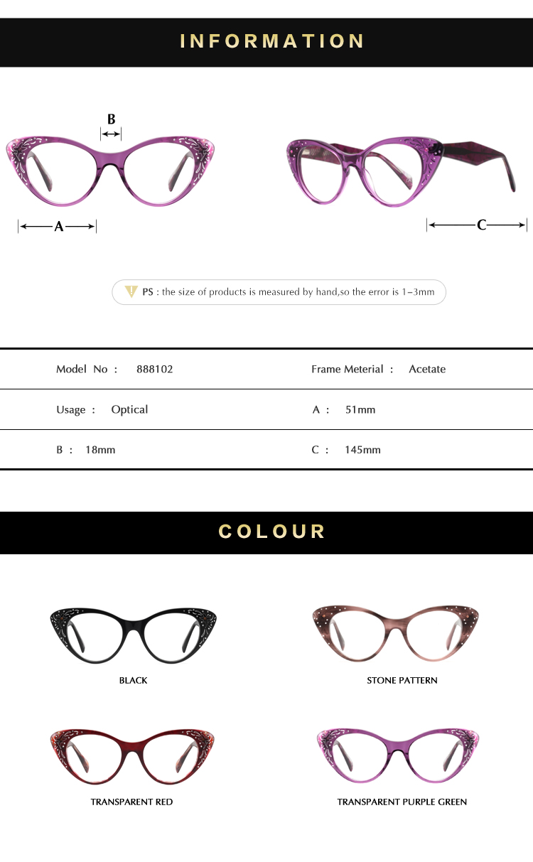 women optical glasses frame