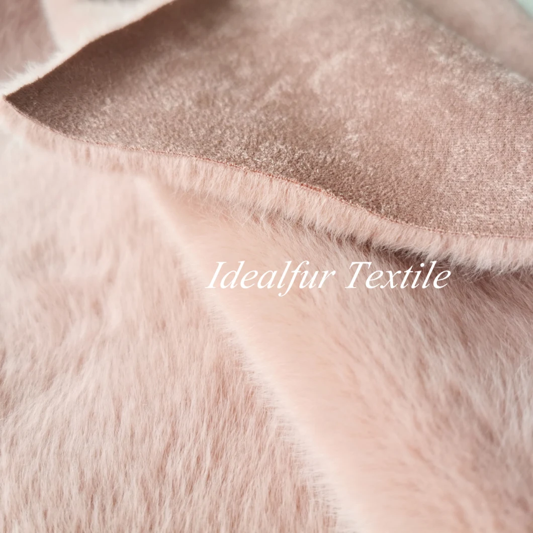 Imitation Soft Rabbit Fur with Bonding