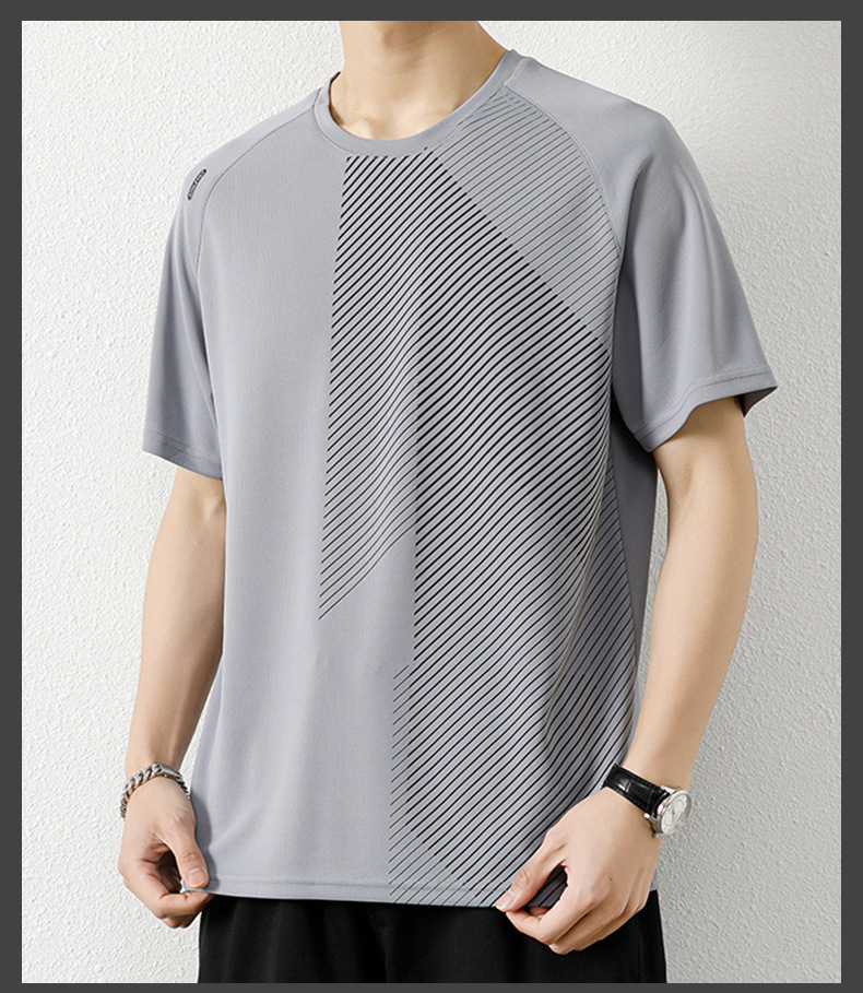 Дышащая короткая футболка из сетки большого размера Large Size Mesh Breathable Short T-shirt