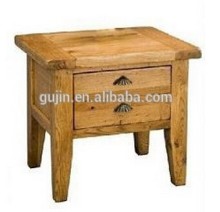 Natural Color Rustic Wood End Table / Vintage Wood Lamp Table