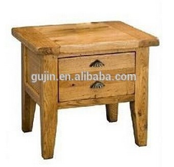 Recycled Elm Wood Night Stands Bedside Table