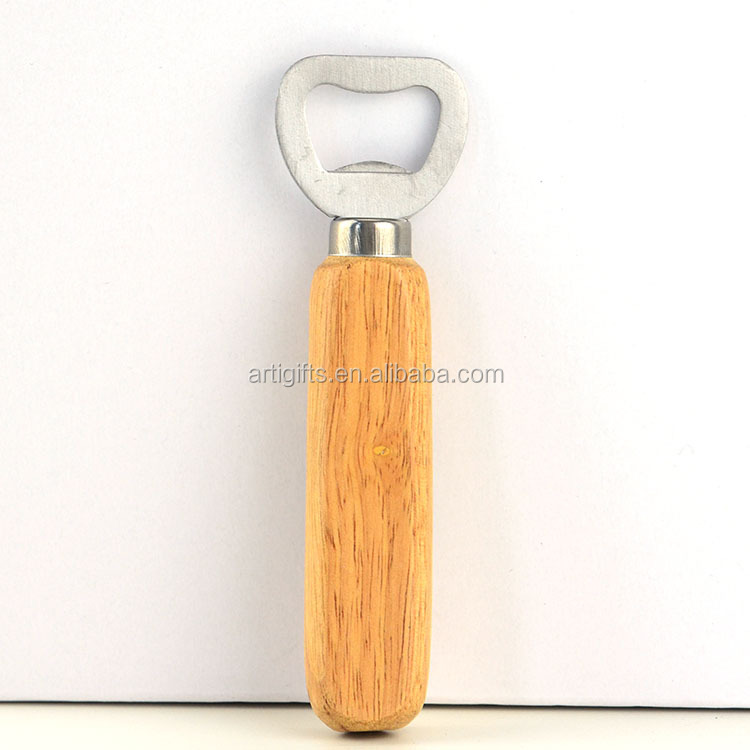 Wholesale good quality wood handle bottle openers