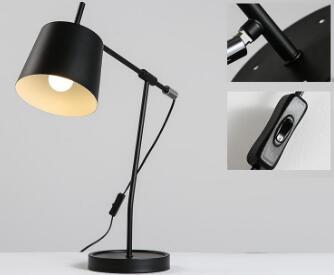 Flexible Lamp Body Iron Black Table Lamp