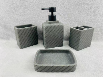 Newly resin bathroom accessories set