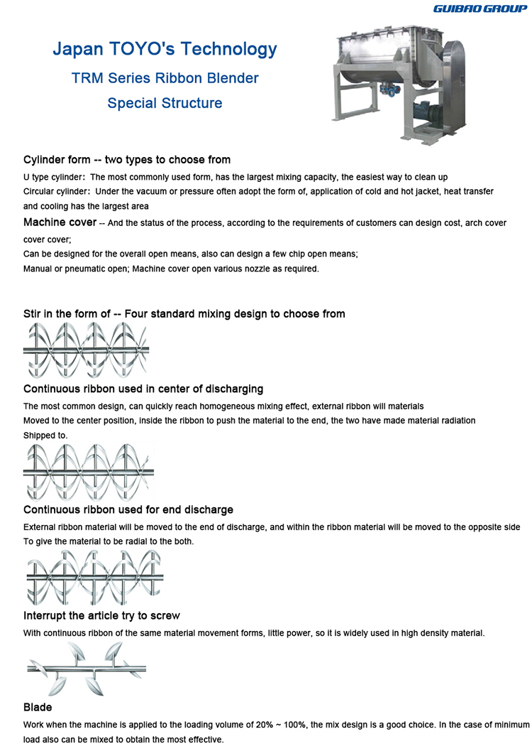 industrial spice double shaft paddle ribbon mixer blender