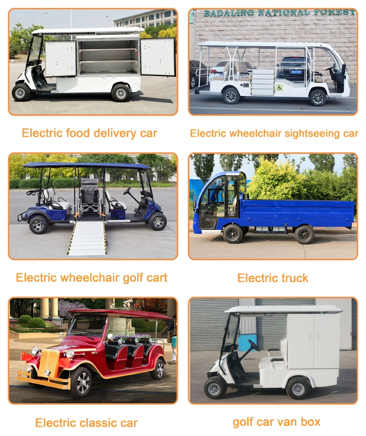 China 2 Seaters Shuttle Electric Vehicle Tourist Hotel Utility Electric Golf Car