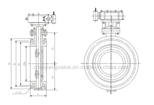 Pipe Network Expansion Butterfly Valve with Flange