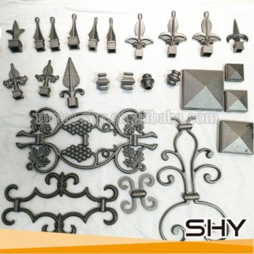 Ornamental iron fence parts