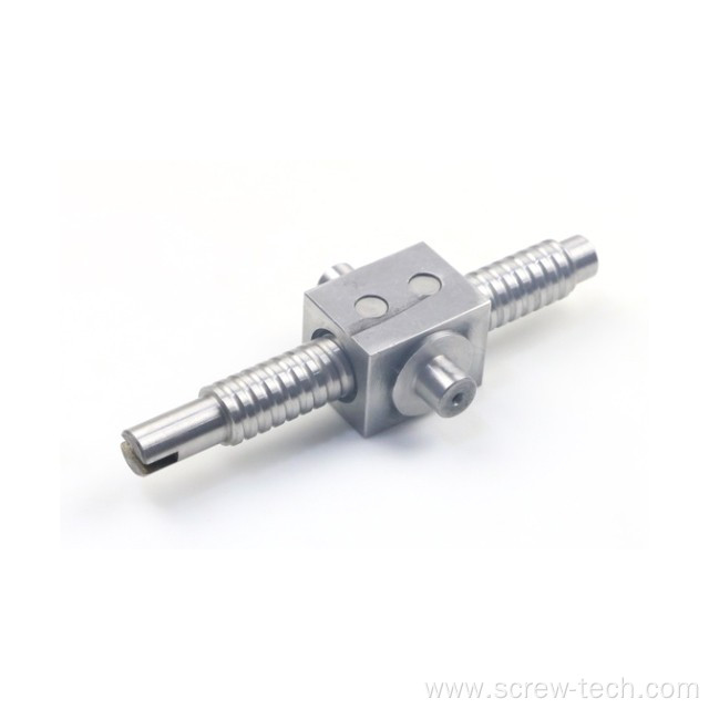 8mm diameter 2mm pitch square nut ball screw