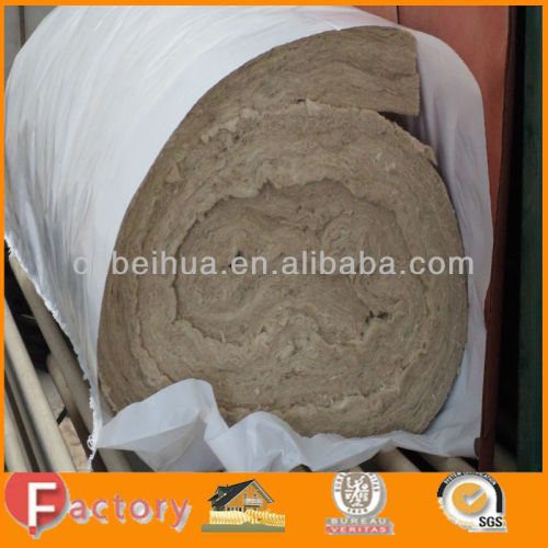 Rock Wool Blanket Covered With Fiber Glass Fabric