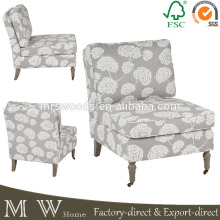 french country style fabric accent chair, upholstered accent chair, fabric accent chair