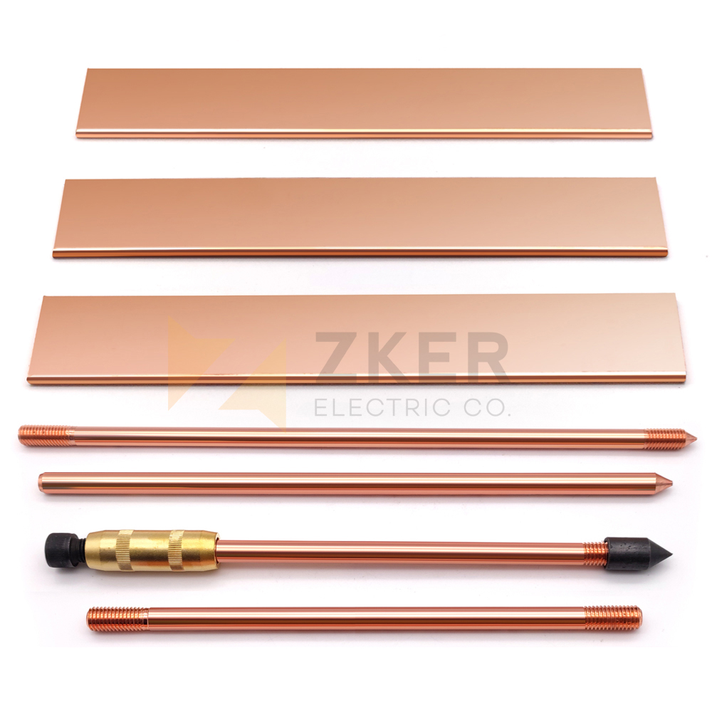 Copper bonded steel flat tape,copper clad steel bar for Grounding Lightning Protection