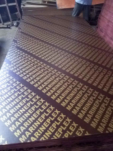 LM with goldern words plywood for construction