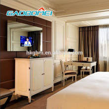 Gaobomei 65" smart TV mirror hotel used magic mirror led tv interactive mirror tv