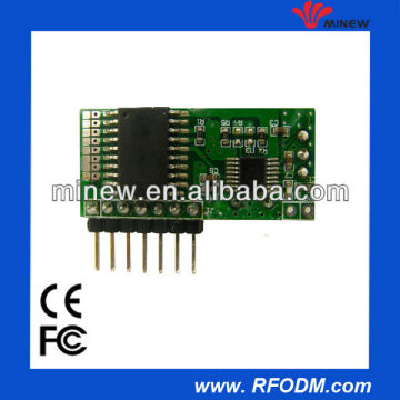 Learning code receiver module with shielding